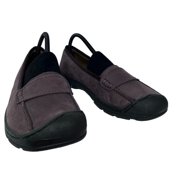 Keen Sterling City Slip-On Loafers Womens 9.5 Brown Leather Low Top Round Toe - Picture 1 of 16